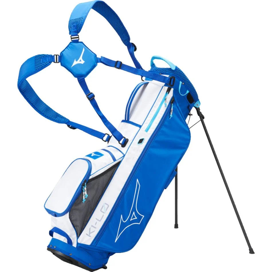 Mizuno K1-LO Stand Bag (Tour Blue/White) - Replay Golf 