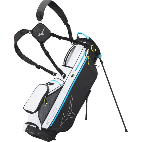 Mizuno K1-LO Stand Bag (Black/White) - Replay Golf 