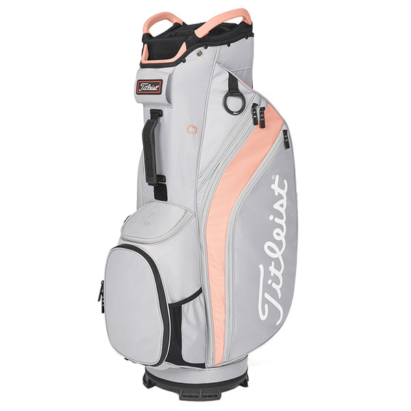 Titleist 14 Lightweight Cart Bag - Grey / Peach - Replay Golf 
