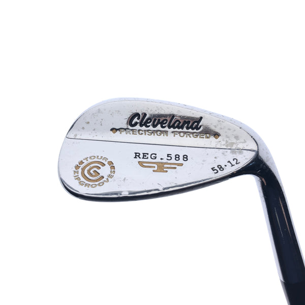 Used Cleveland 588 Chrome 2012 Lob Wedge / 58.0 Degrees / Wedge Flex - Replay Golf 