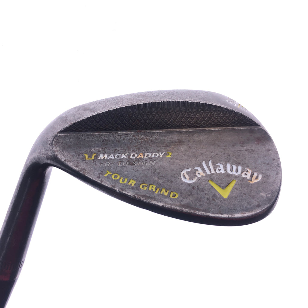Used Callaway Mack Daddy 2 Slate Sand Wedge / 56 Degrees / Stiff / Left-Handed - Replay Golf 