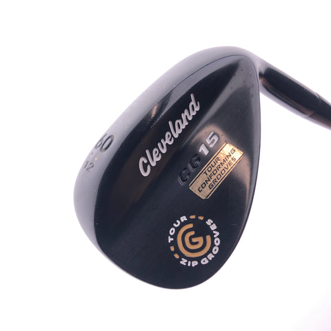 Used Cleveland CG15 Black Pearl Lob Wedge / 60.0 Degrees / Wedge Flex - Replay Golf 