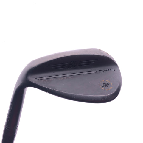 Used Titleist SM9 Jet Black Wedge Works Lob Wedge / 58 Degrees / Left-Handed - Replay Golf 