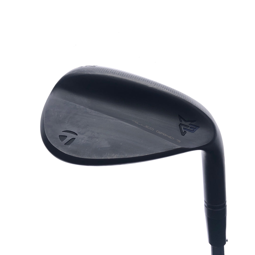 Used TaylorMade Milled Grind 3 Black Gap Wedge / 52.0 Degrees / Stiff
