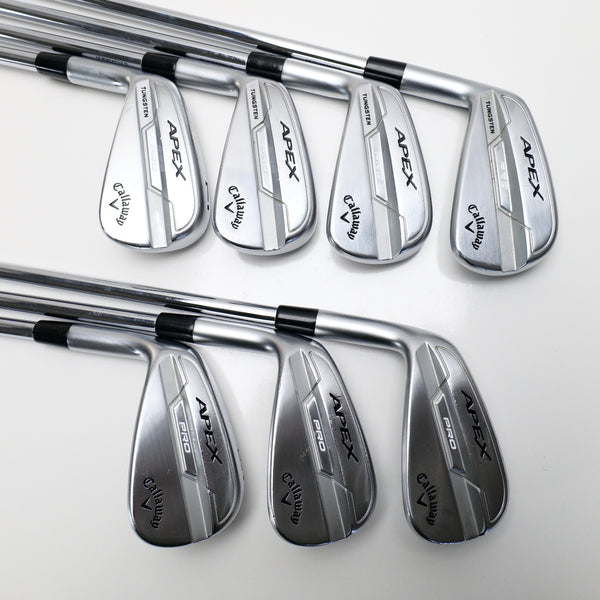 Used Callaway Apex Pro 21 Iron Set / 4 - PW / Stiff Flex / Left-Handed - Replay Golf 