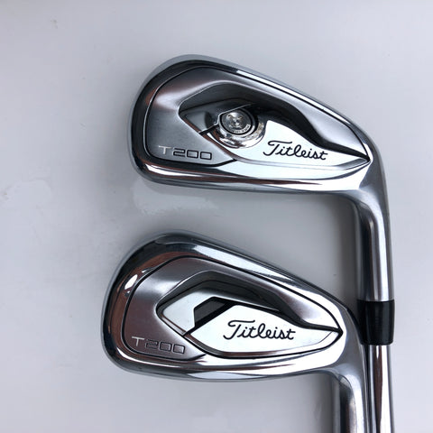 Used Titleist T200 Iron Set / 7 - PW / Dynamic Gold S300 Stiff Flex - Replay Golf 