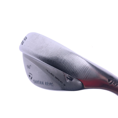 Used TOUR ISSUE TaylorMade Milled Grind 3 Gap Wedge / 52.0 Degrees / Stiff Flex - Replay Golf 