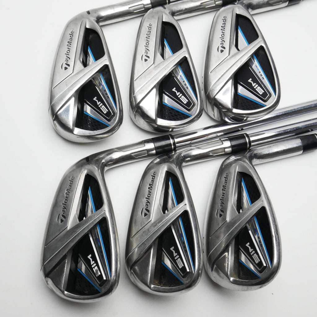 Used TaylorMade SIM Max Iron Set / 6 - SW / Regular Flex