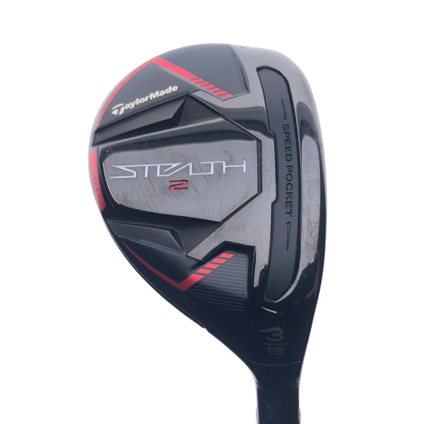 Used TaylorMade Stealth 2 3 Hybrid / 19 Degrees /  Tour AD Stiff Flex - Replay Golf 