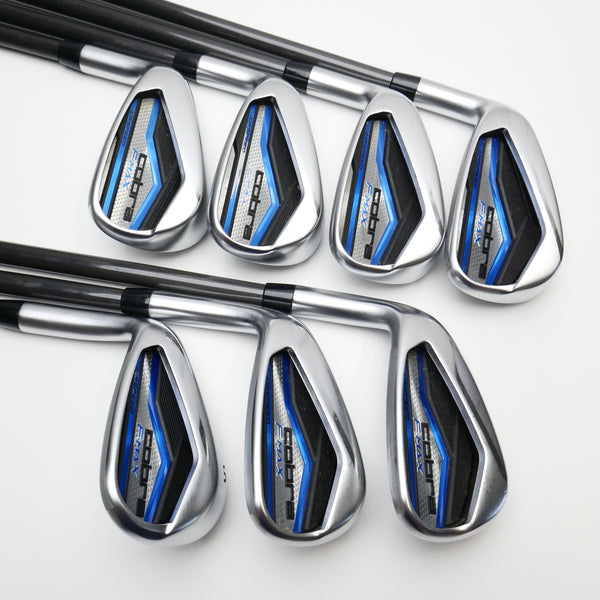 Used Cobra F-MAX Airspeed Iron Set / 5 - SW / Lite Flex / Left-Handed - Replay Golf 