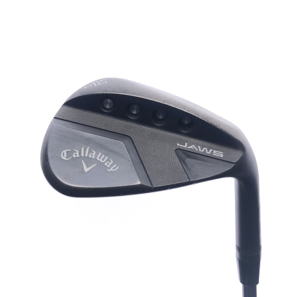 Used Callaway Callaway Jaws Full Toe Black Lob Wedge / 60.0 Degrees / Wedge Flex - Replay Golf 