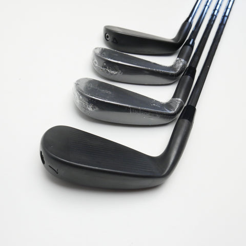 Used Cobra King Forged Tec Black 2022 Iron Set / 4 - PW / Stiff Flex - Replay Golf 