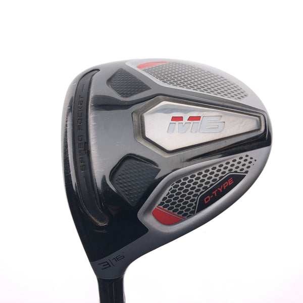 Used TaylorMade M6 D-Type 3 Fairway / 16 Degrees / Regular Flex / Left-Handed - Replay Golf 