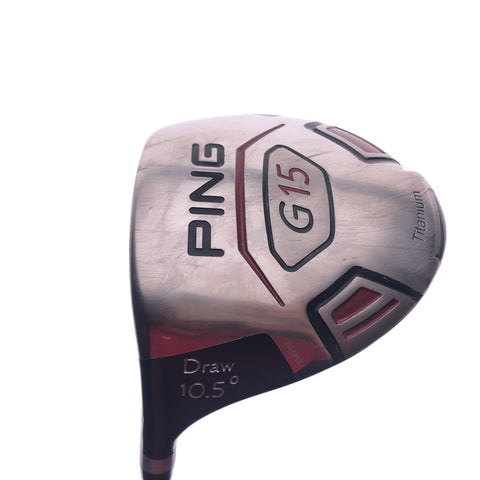 Used Ping G15 Draw Driver / 10.5 Degrees / Ping 149 Regular Flex / Left-Handed - Replay Golf 