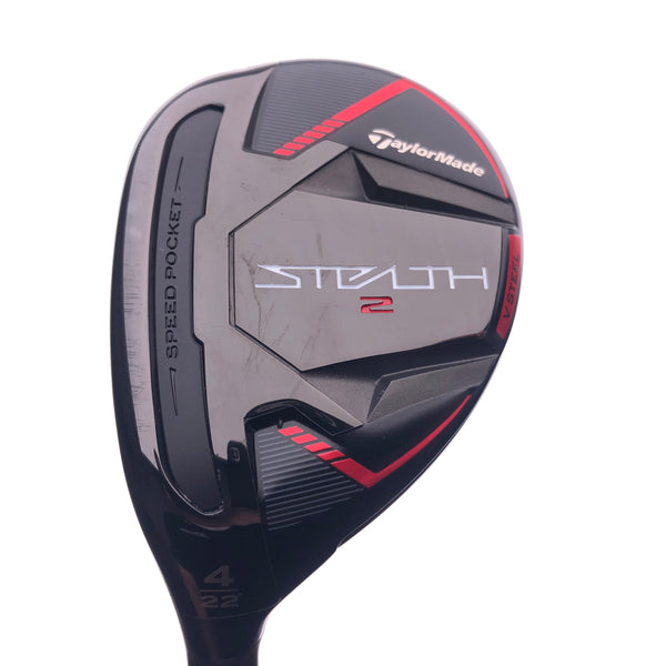 Used TaylorMade Stealth 2 4 Hybrid / 22 Degrees / Regular Flex / Left-Handed - Replay Golf 