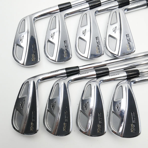 Used Cobra Pro MB Iron Set / 3 - PW / Stiff Flex - Replay Golf 