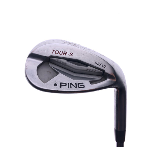 Used Ping Tour-S Chrome Lob Wedge / 58.0 Degrees / X-Stiff Flex - Replay Golf 