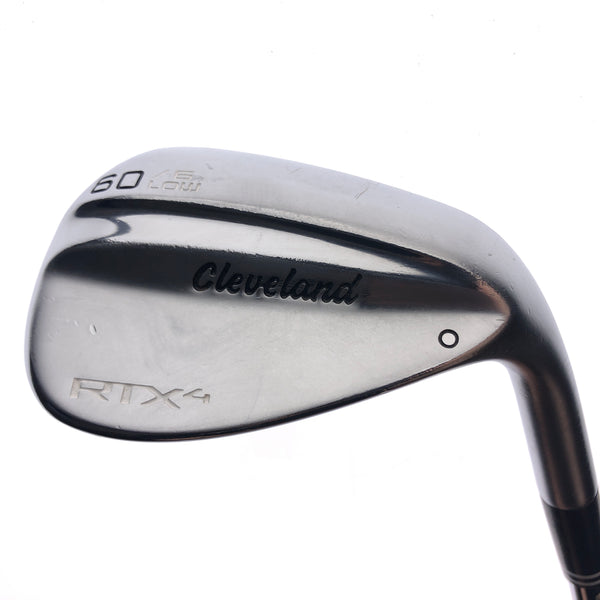 Used Cleveland RTX 4 Tour Satin Lob Wedge / 60.0 Degrees / Stiff Flex - Replay Golf 