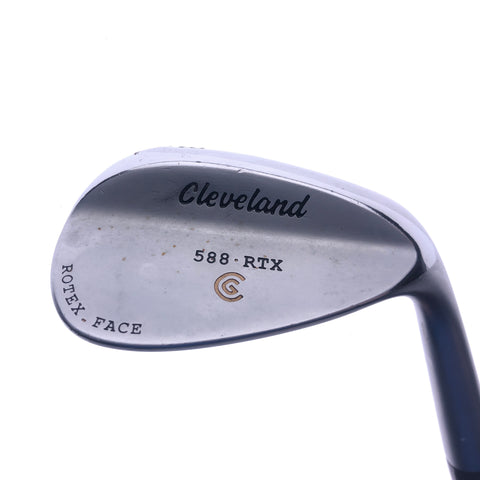 Used Cleveland 588 RTX Satin Chrome Lob Wedge / 58.0 Degrees / Wedge Flex - Replay Golf 