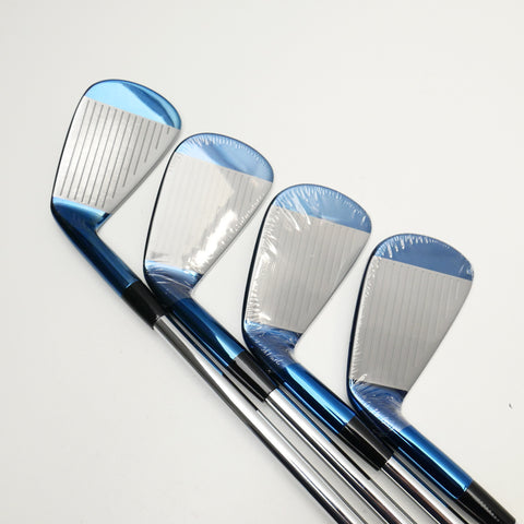 Mizuno Pro 221 Blue IP Finish Limited Edition Iron Set / 4 - PW / Stiff Flex - Replay Golf 