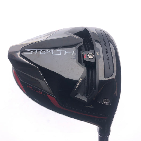 Used TaylorMade Stealth Plus Driver / 8.0 Degrees / HZRDUS PVD X-Stiff Flex - Replay Golf 