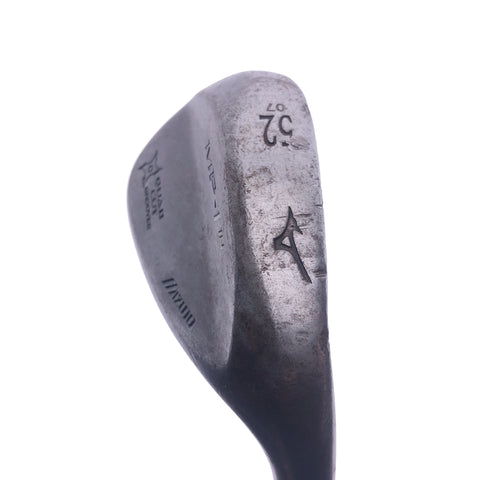 Used Mizuno MP-T 10 Black Satin Gap Wedge / 52.0 Degrees / Stiff Flex - Replay Golf 