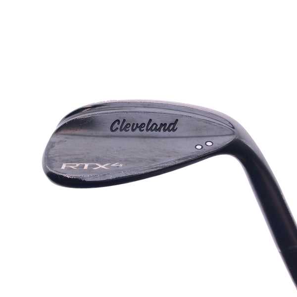 Used Cleveland RTX 4 Black Satin Lob Wedge / 57.0 Degrees / Stiff Flex - Replay Golf 
