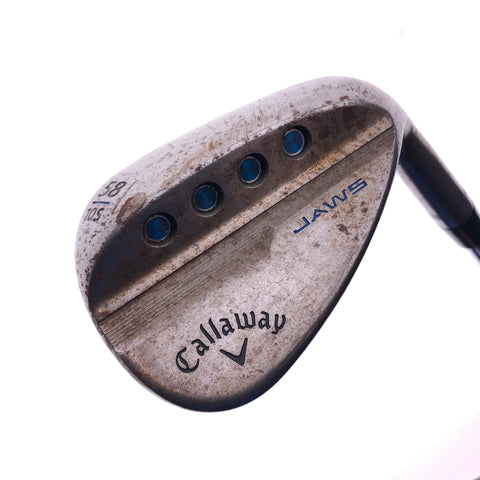 Used Callaway Jaws MD5 Raw Lob Wedge / 58.0 Degrees / Stiff Flex - Replay Golf 