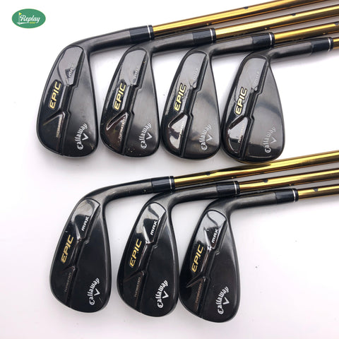 Used Callaway Epic Max Forged Star E21 Iron Set / 5 - PW + AW
