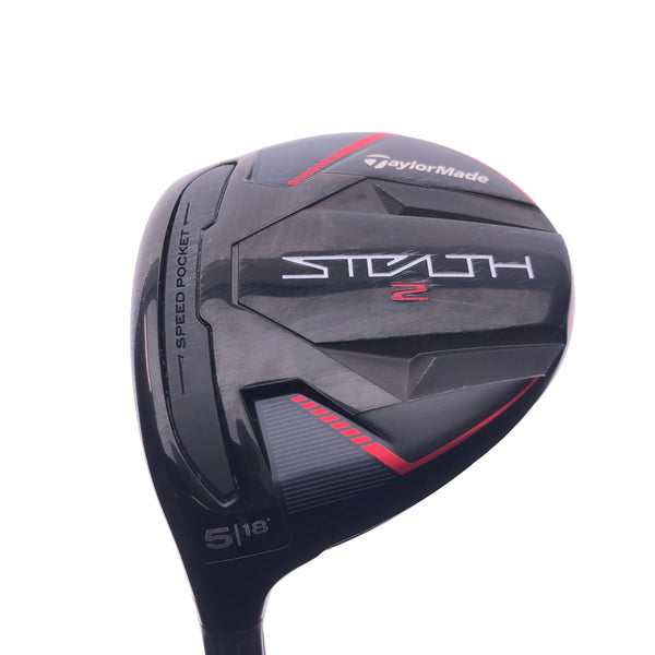 Used TaylorMade Stealth 2 5 Fairway Wood / 18 Degrees / Stiff Flex / Left-Handed - Replay Golf 