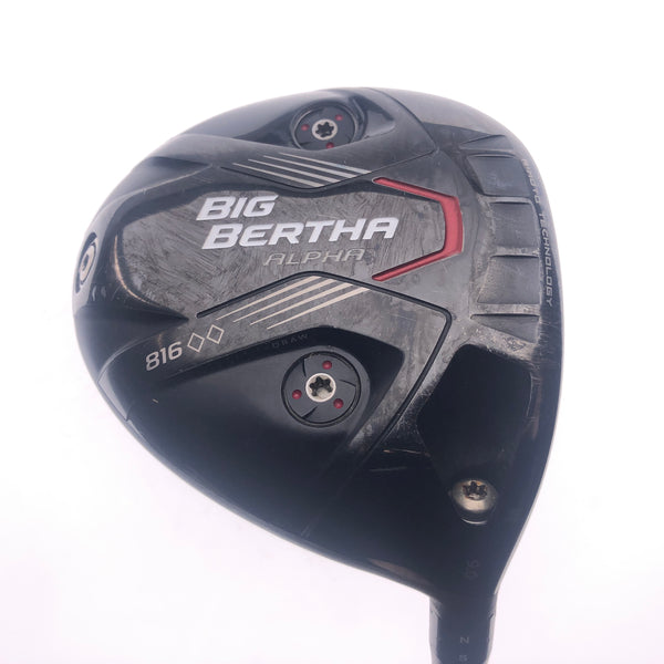 Used Callaway Big Bertha Alpha 816 DBD Driver / 9.0 Degrees / Stiff Flex - Replay Golf 