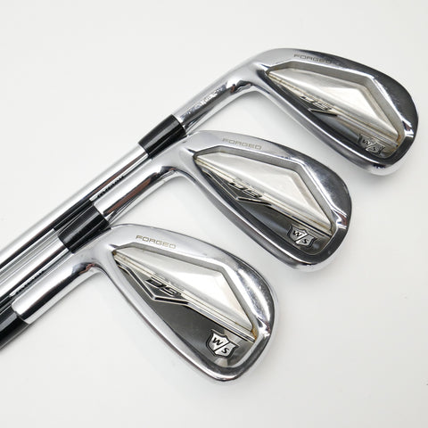 Used Wilson D9 Forged Iron Set / 5 - PW / Stiff Flex / Left-Handed - Replay Golf 