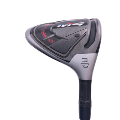 Used TOUR ISSUE TaylorMade M4 3 Fairway Wood / 15 Degrees / Tour AD X-Stiff Flex - Replay Golf 