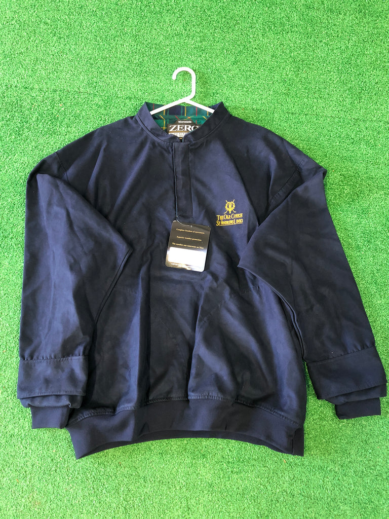 Zero Restriction Microsuede Mens Wind Shirt / The Old Course St Andrews Links - Replay Golf 