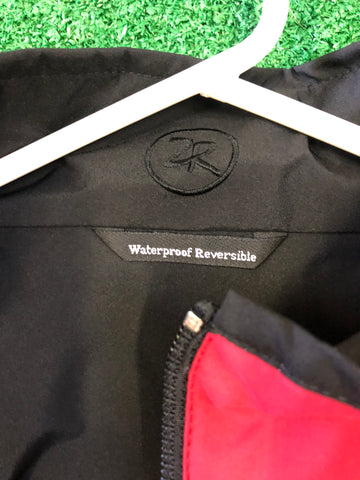 Zero Restriction Waterproof Reversible Mens Quarter Zip Pullover / Red / XXL - Replay Golf 