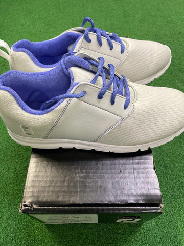 EX Shop Display Footjoy Ladies enJoy Golf Shoes 95708K / Light Grey / Size UK 6.5 - Replay Golf 