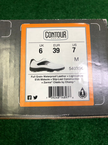 Footjoy Contour Series Shoe / Size 6 M / NEW - Replay Golf 