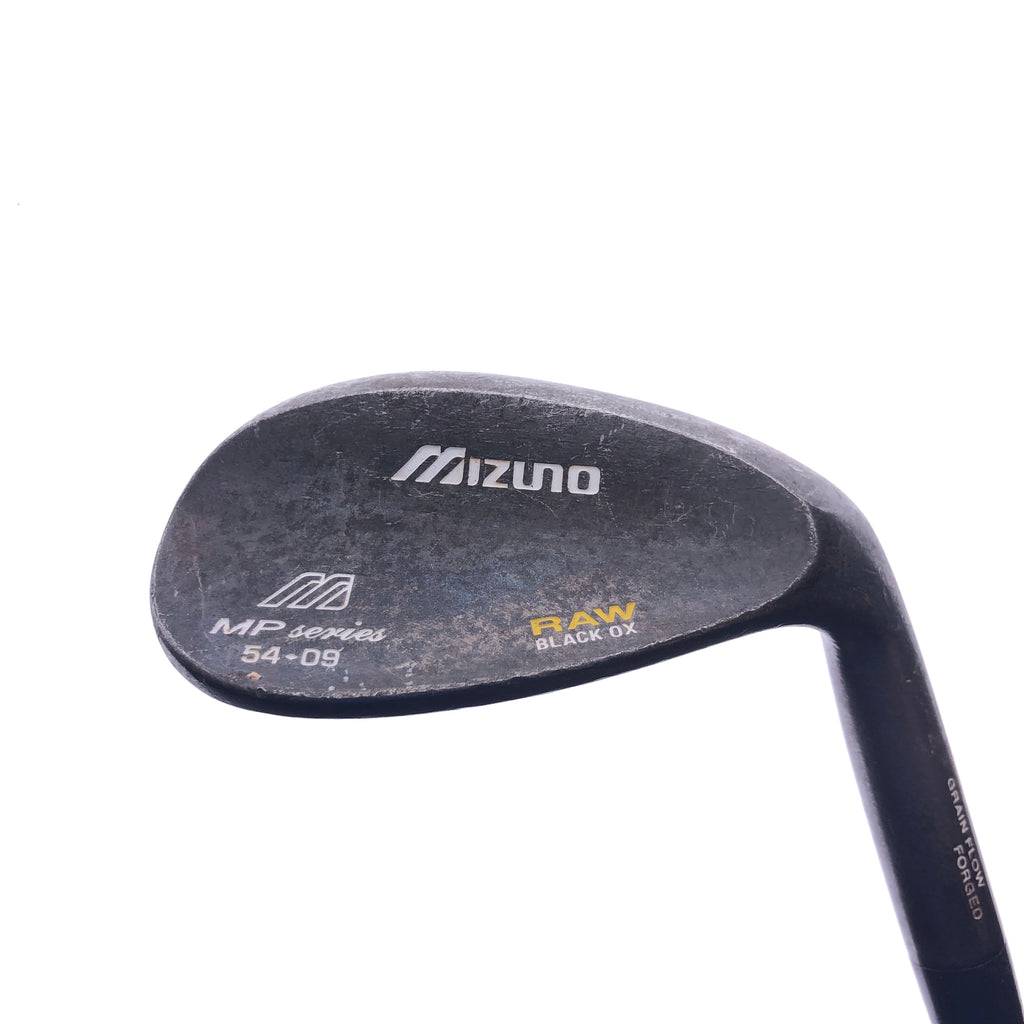 Used Mizuno MP Raw Black Ox Sand Wedge / 54.0 Degrees / Wedge Flex - Replay Golf 