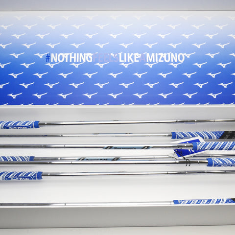 Mizuno Pro 221 Blue IP Finish Limited Edition Iron Set / 4 - PW / Stiff Flex - Replay Golf 