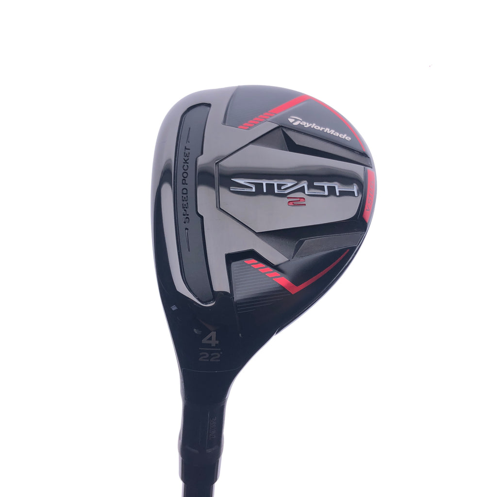 Used TaylorMade Stealth 2 4 Hybrid / 22 Degrees / Stiff Flex / Left-Handed - Replay Golf 