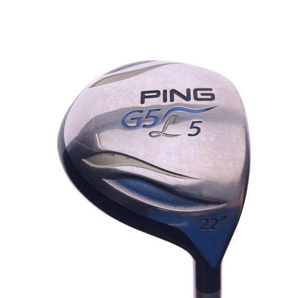 Used Ping G5 Ladies 5 Fairway Wood / 22 Degrees / Ladies Flex - Replay Golf 