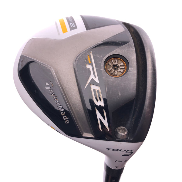 Used TaylorMade RBZ Stage 2 Tour 3 Fairway Wood / 14.5 Degrees / X-Stiff Flex - Replay Golf 