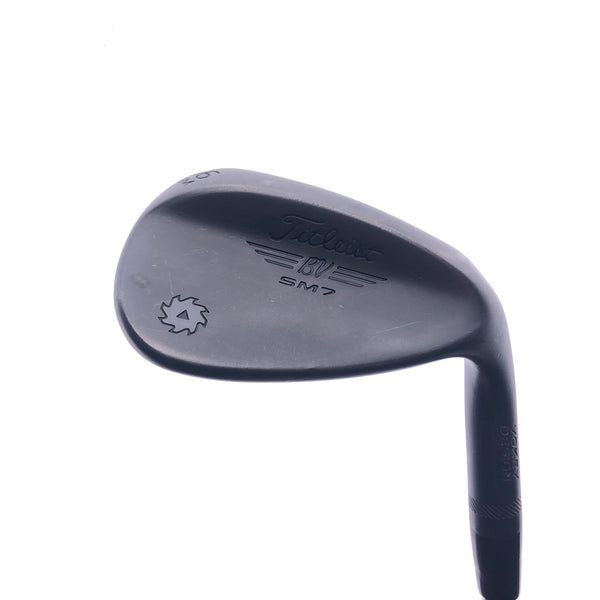 Used Titleist Vokey SM7 Jet Black Sand Wedge / 56.0 Degrees / Wedge Flex - Replay Golf 