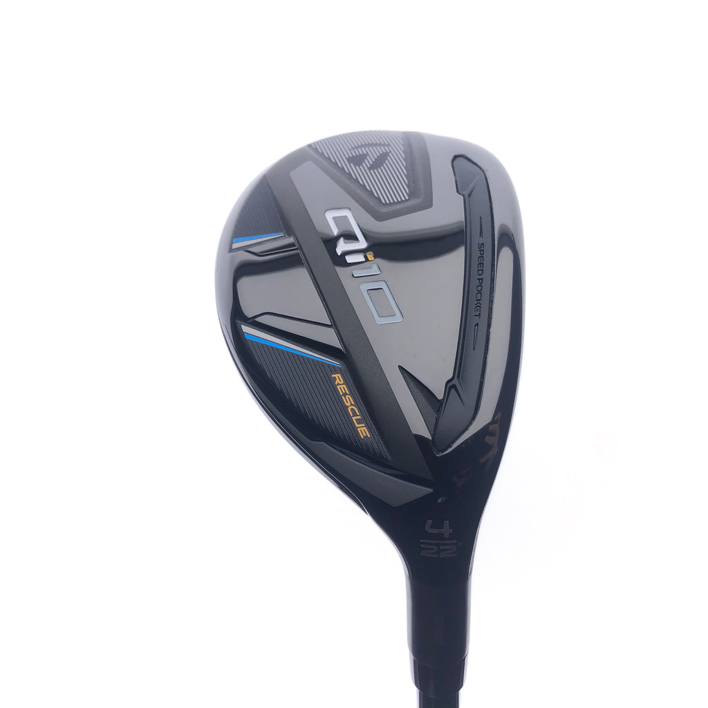 Used TaylorMade Qi10 4 Hybrid / 22 Degrees / Stiff Flex - Replay Golf 