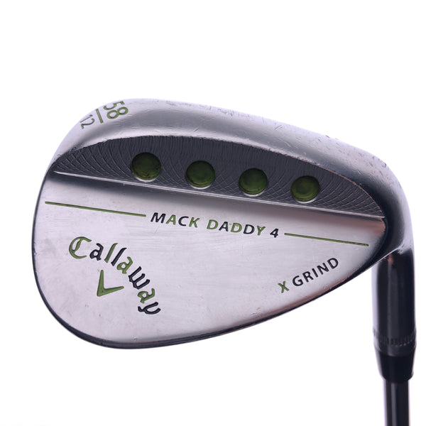 Used Callaway Mack Daddy 4 Chrome Lob Wedge / 58.0 Degrees / DG Stiff Flex - Replay Golf 