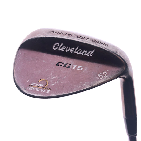 Used Cleveland CG15 DSG Oil Can Gap Wedge / 52.0 Degrees / Stiff Flex - Replay Golf 