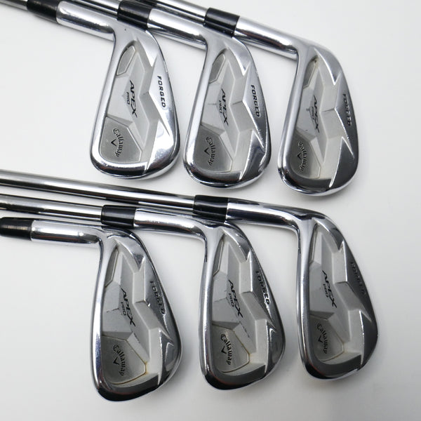 Used Callaway Apex Pro 19 Iron Set / 5 - PW / Stiff Flex / Left-Handed - Replay Golf 