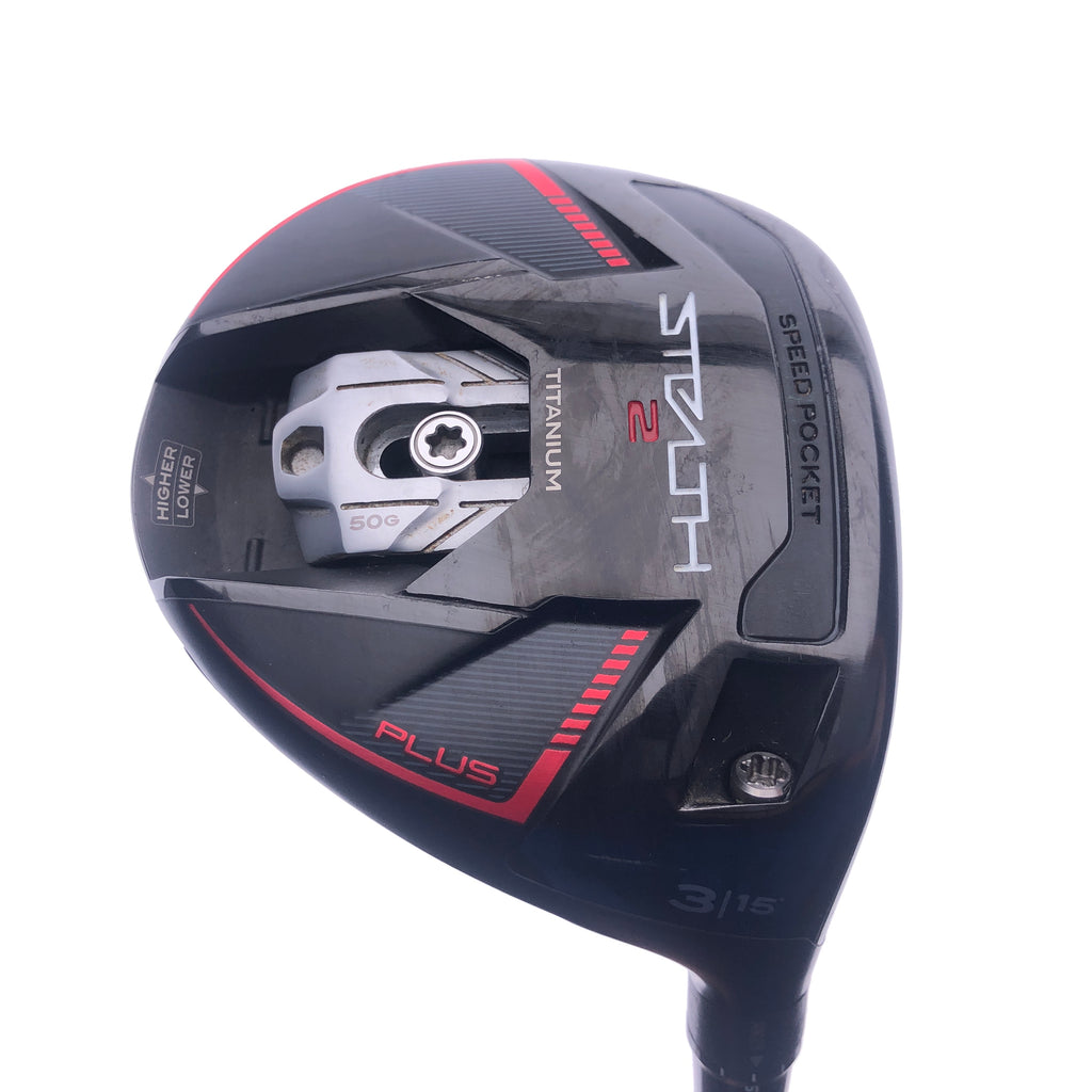Used TaylorMade Stealth 2 Plus 3 Fairway Wood / 15 Degrees / X-Stiff Flex - Replay Golf 