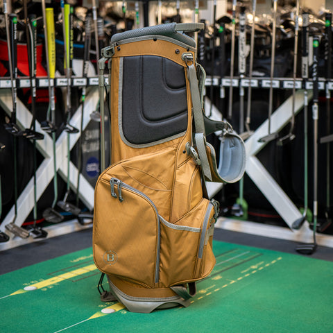 Used Briefing Dark Tan Stand Bag - Replay Golf 