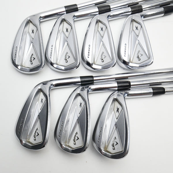 Used Callaway X Forged 2013 Iron Set / 4 - PW / X-Stiff Flex - Replay Golf 